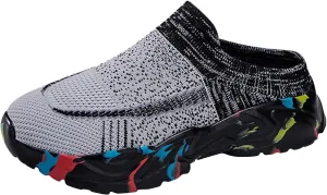 Women's Slip-On Orthopedic Arch Support Backless Mens Running Shoes Wide Men Casual Shoes Brown Sneakers Slip On Tennis Shoe Loafers Casual Slip On