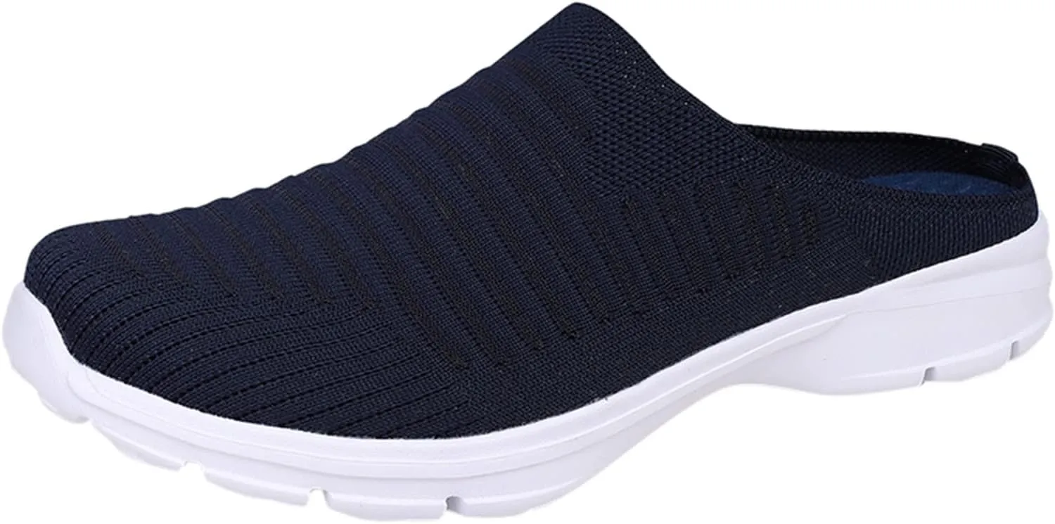 Women's Slip-On Orthopedic Arch Support Backless Mens Running Shoes Wide Men Casual Shoes Brown Sneakers Slip On Tennis Shoe Loafers Casual Slip On