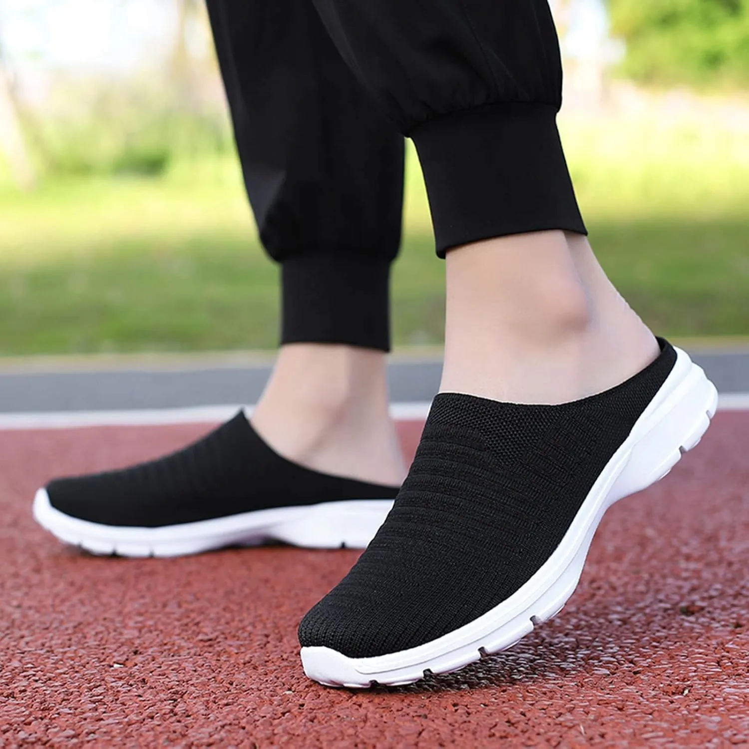 Women's Slip-On Orthopedic Arch Support Backless Mens Running Shoes Wide Men Casual Shoes Brown Sneakers Slip On Tennis Shoe Loafers Casual Slip On