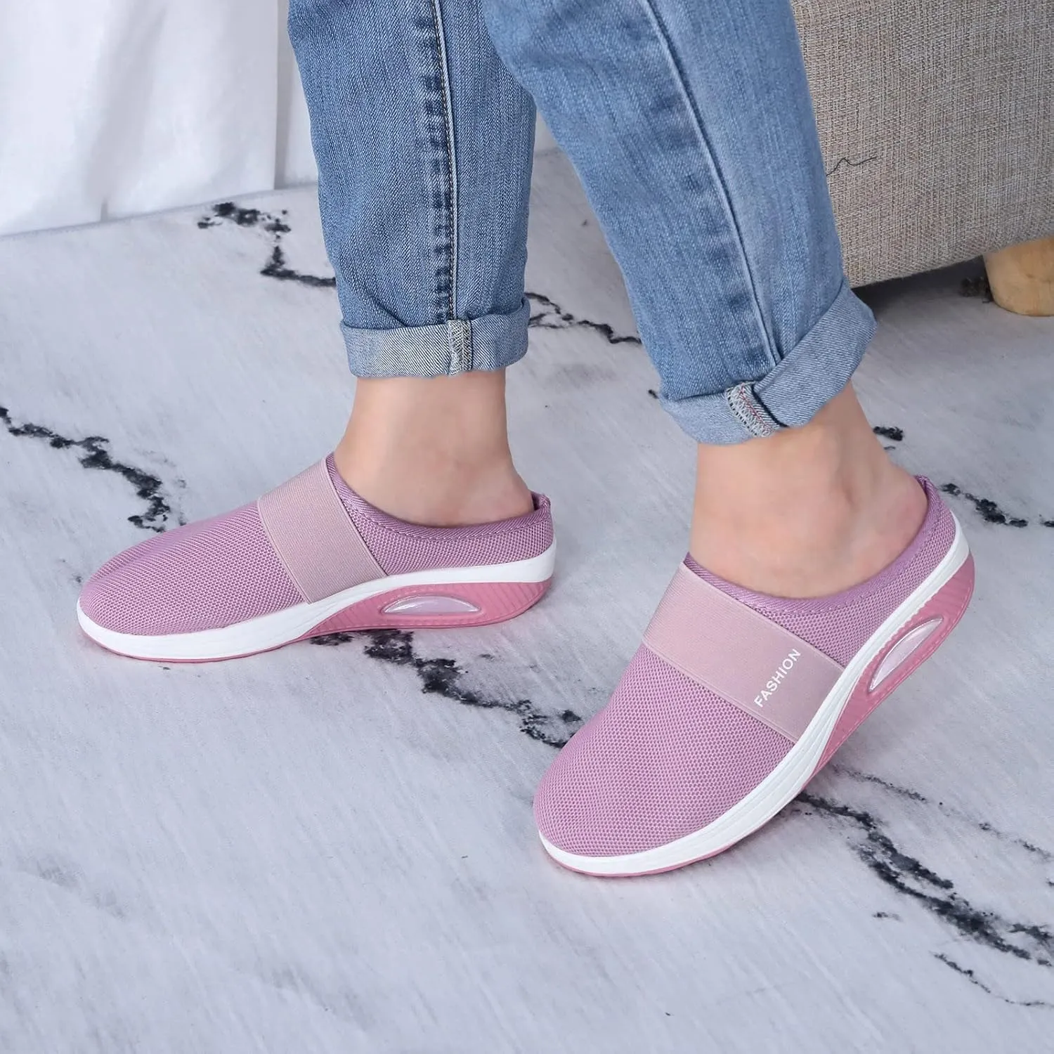 Women's Slip-On Orthopedic Arch Support Backless Tennis Shoes Womens Winter Shoes Dressy Casual High Top Sneakers Slip On Tennis Shoe Loafers Casual Slip On