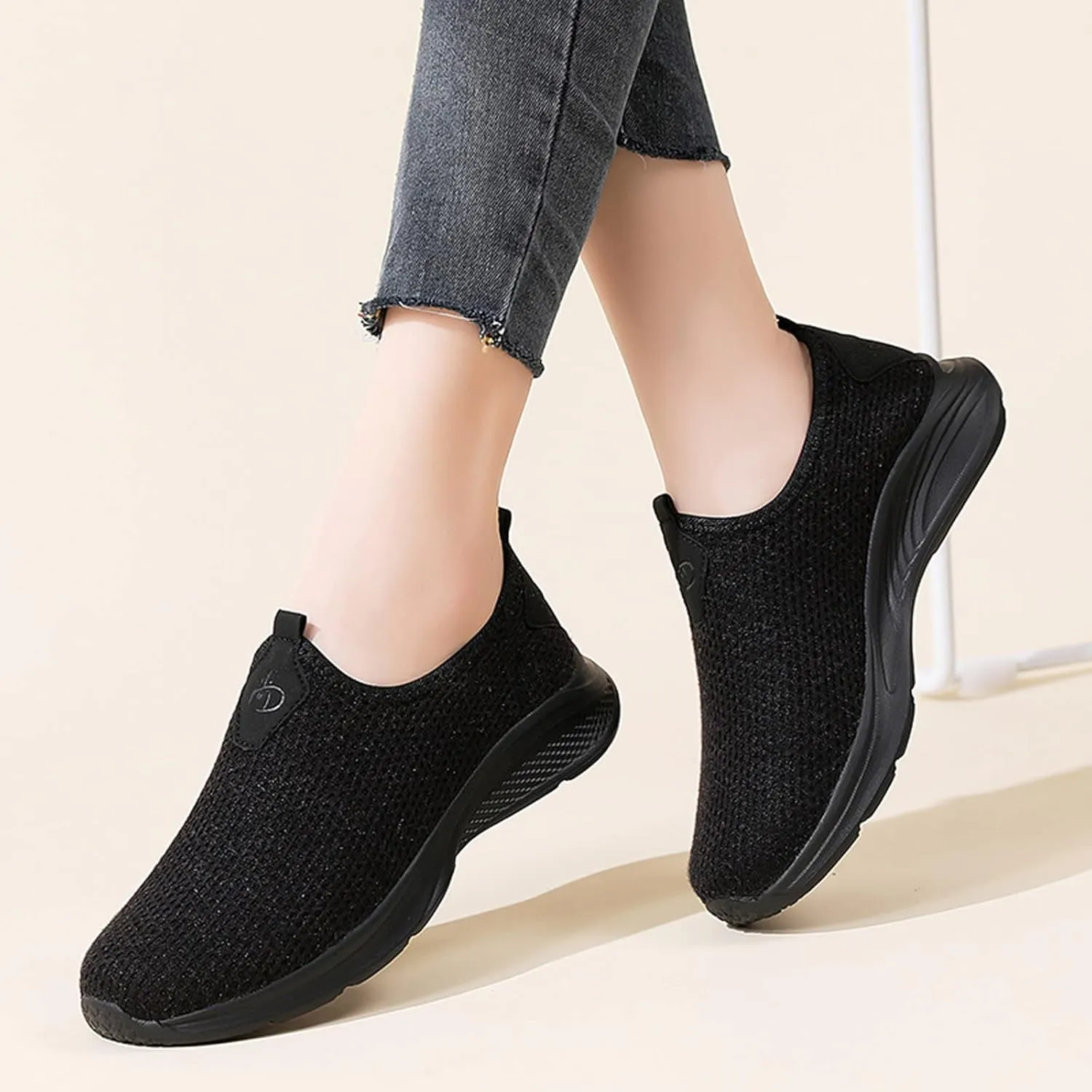 Women's Slip-on Shoes Wide Width Sneakers Hands Free Mens Running Shoes Slip On Slip On Shoes Casual White Platform Sneakers Slip On Tennis Shoe Loafers Casual Slip On
