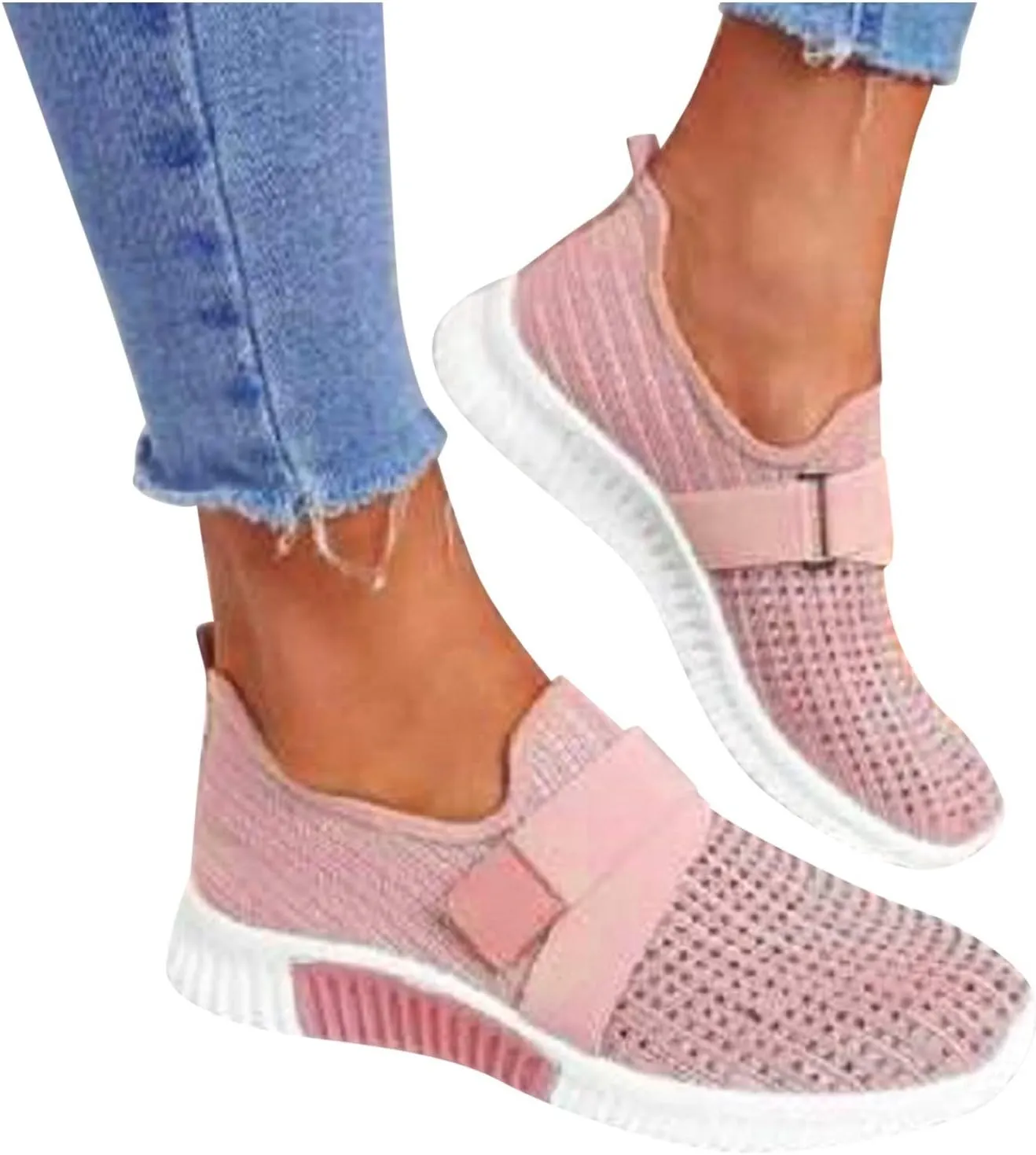 Women's Slip-on Shoes Wide Width Sneakers Hands Free Mens Running Shoes Slip On Slip On Shoes Casual White Platform Sneakers Slip On Tennis Shoe Loafers Casual Slip On