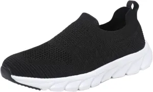 Women's Slip-on Shoes Wide Width Sneakers Hands Free Non Slip Work Shoes Women Walking Woman Shoes Casual White Sneakers Slip On Tennis Shoe Loafers Shoe