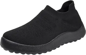 Women's Slip-on Shoes Wide Width Sneakers Hands Free Non Slip Work Shoes Women Walking Woman Shoes Casual White Sneakers Slip On Tennis Shoe Loafers Shoe