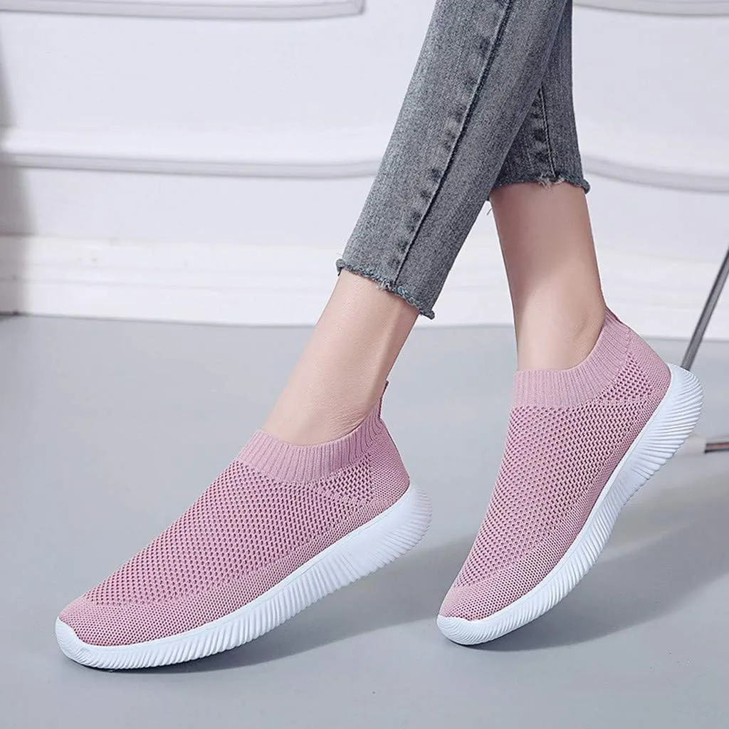 Womens Slip on Walking Shoes Comfort Lightweight Running Shoes for Women Loafers Casual Shoes Waterproof Sneakers White Tennis Shoe Trainers Shoe