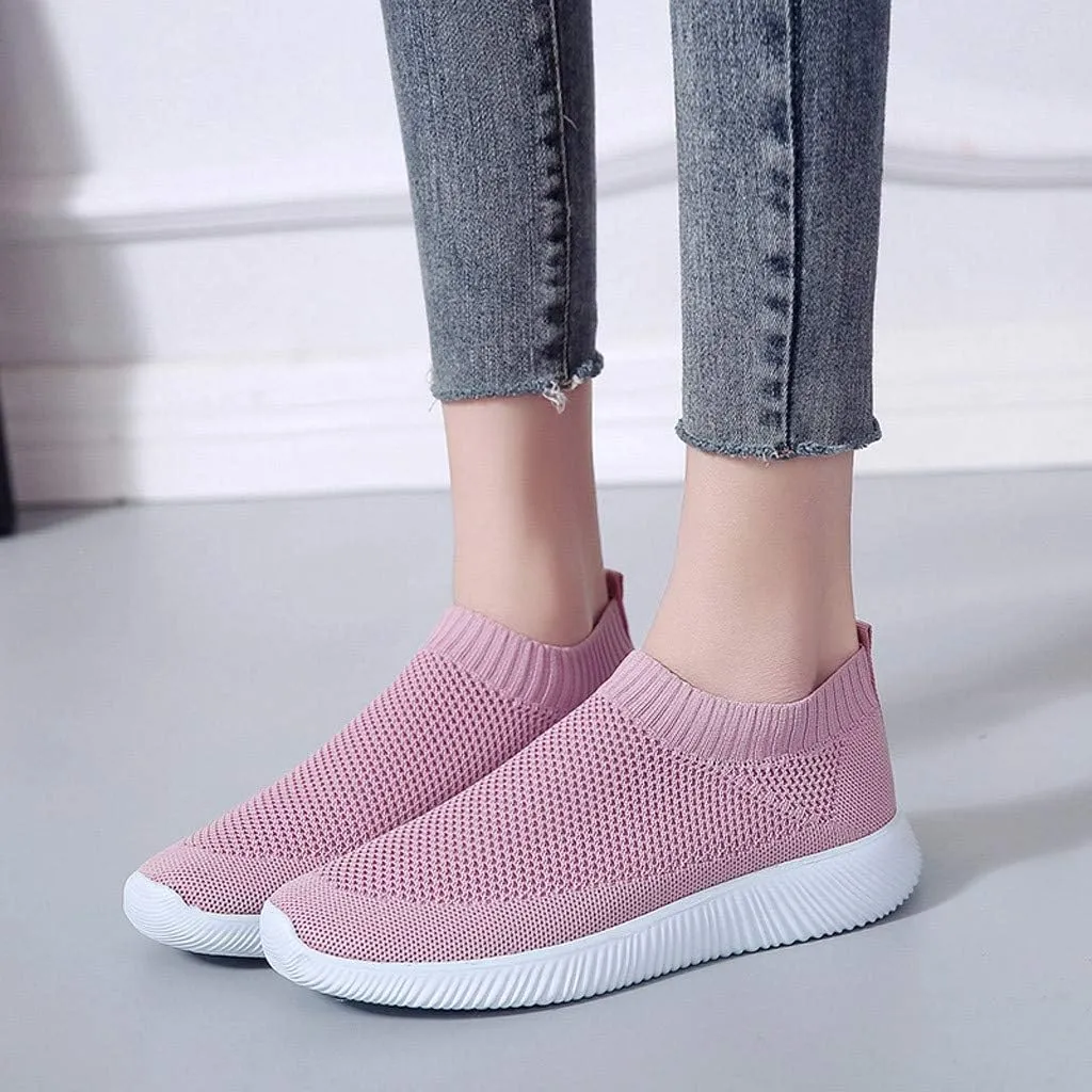 Womens Slip on Walking Shoes Comfort Lightweight Running Shoes for Women Loafers Casual Shoes Waterproof Sneakers White Tennis Shoe Trainers Shoe