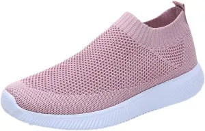 Womens Slip on Walking Shoes Comfort Lightweight Running Shoes for Women Loafers Casual Shoes Waterproof Sneakers White Tennis Shoe Trainers Shoe