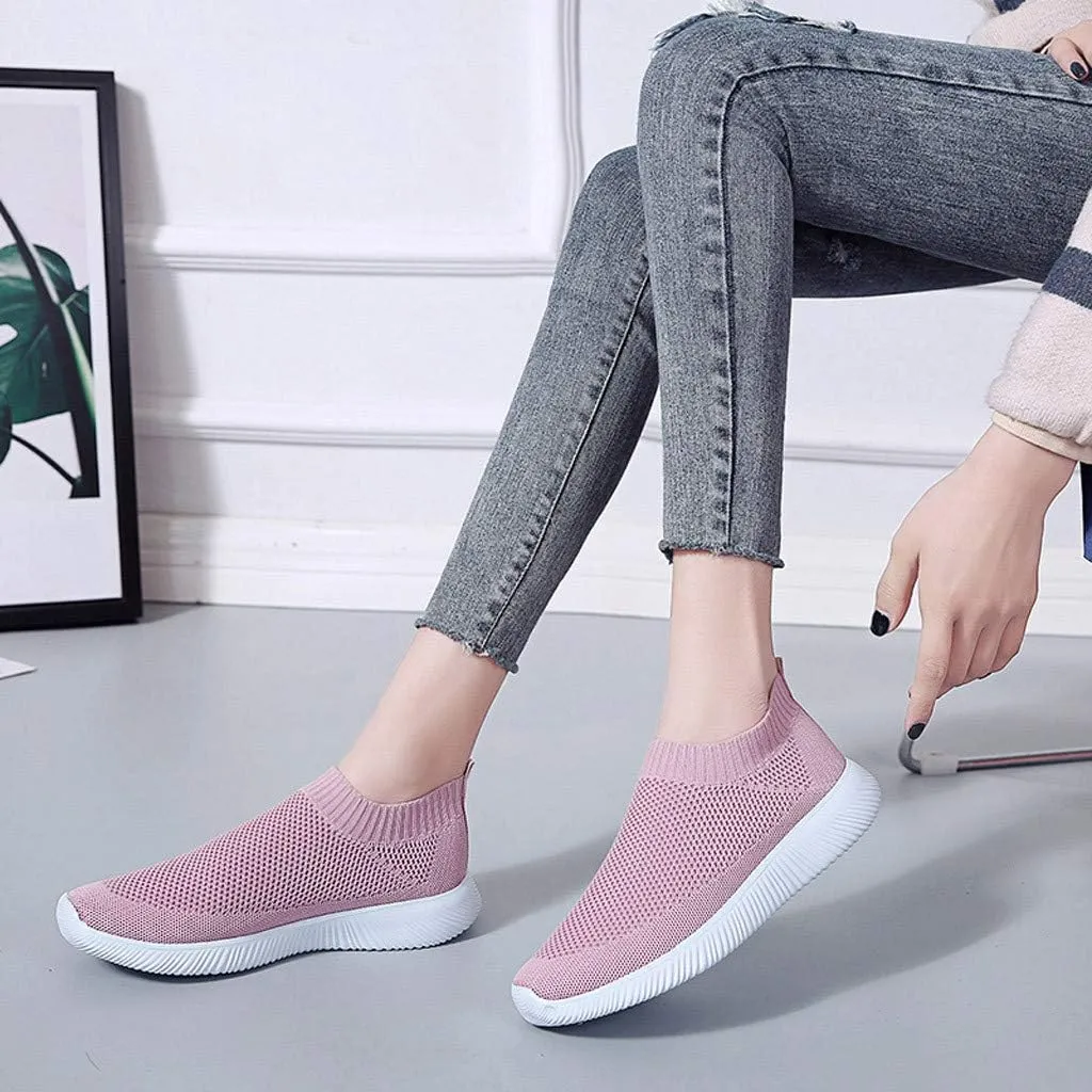 Womens Slip on Walking Shoes Comfort Lightweight Running Shoes for Women Loafers Casual Shoes Waterproof Sneakers White Tennis Shoe Trainers Shoe