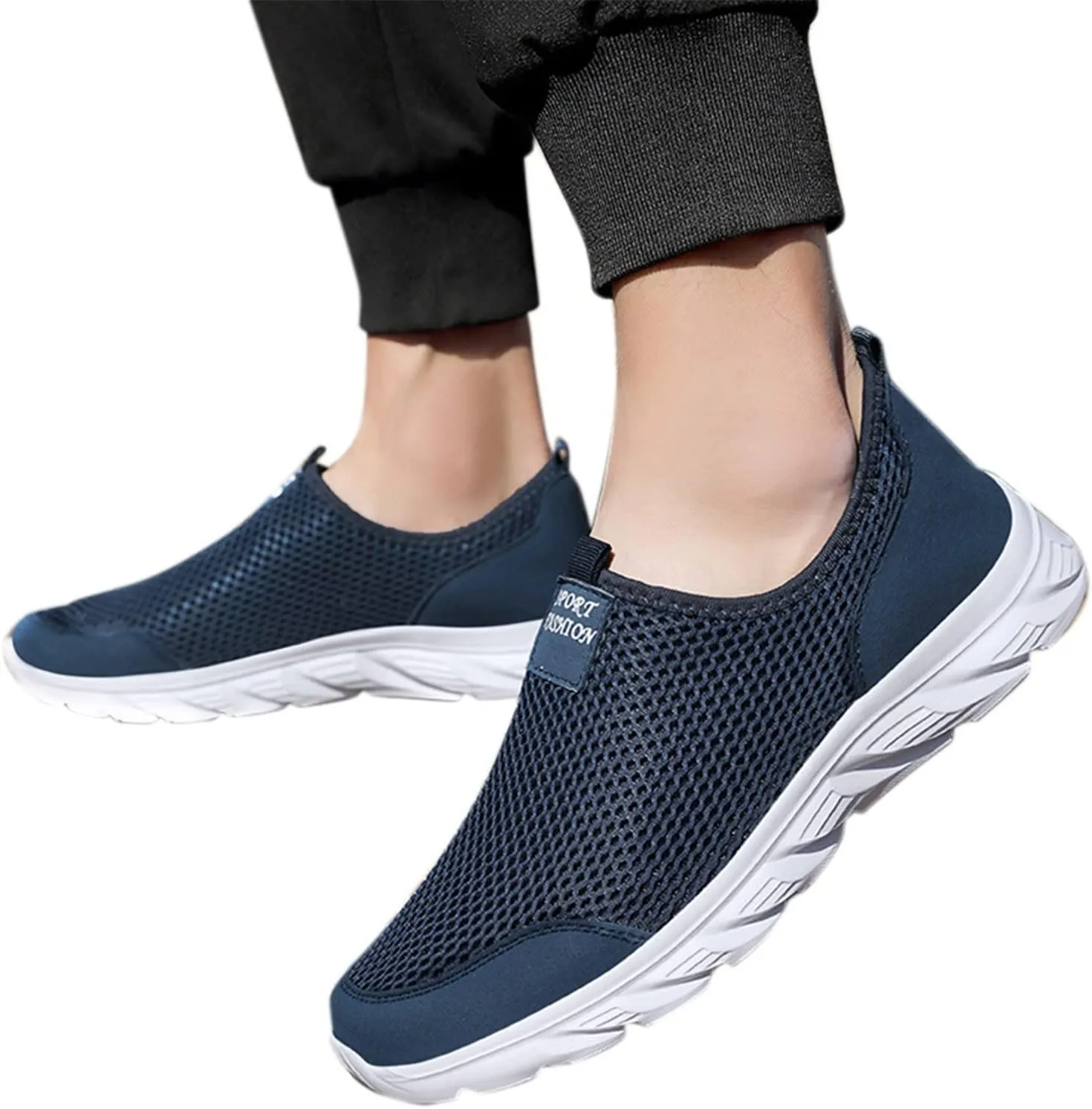 Womens Slip on Walking Shoes Comfort Lightweight Walking Shoes Women Walking Casual Shoes Trendy High Top Sneakers Slip On Tennis Shoe Loafers Casual Slip On