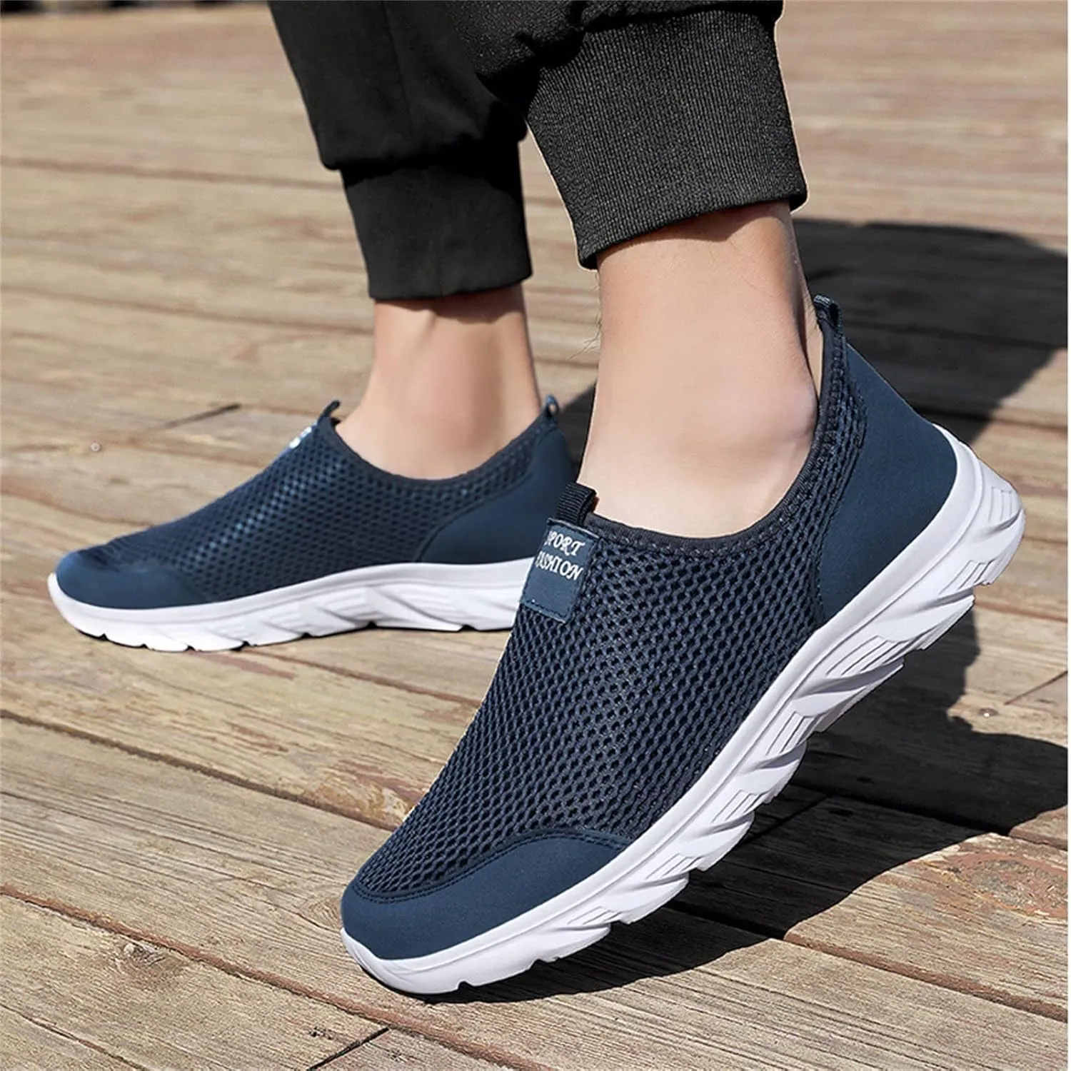 Womens Slip on Walking Shoes Comfort Lightweight Walking Shoes Women Walking Casual Shoes Trendy High Top Sneakers Slip On Tennis Shoe Loafers Casual Slip On