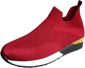 Womens Slip On Walking Shoes Non Slip Running Shoes Mens Casual Shoes Mesh Casual Black Shoes Walking Sneakers Brown Tennis Shoe Cross Trainer Shoe