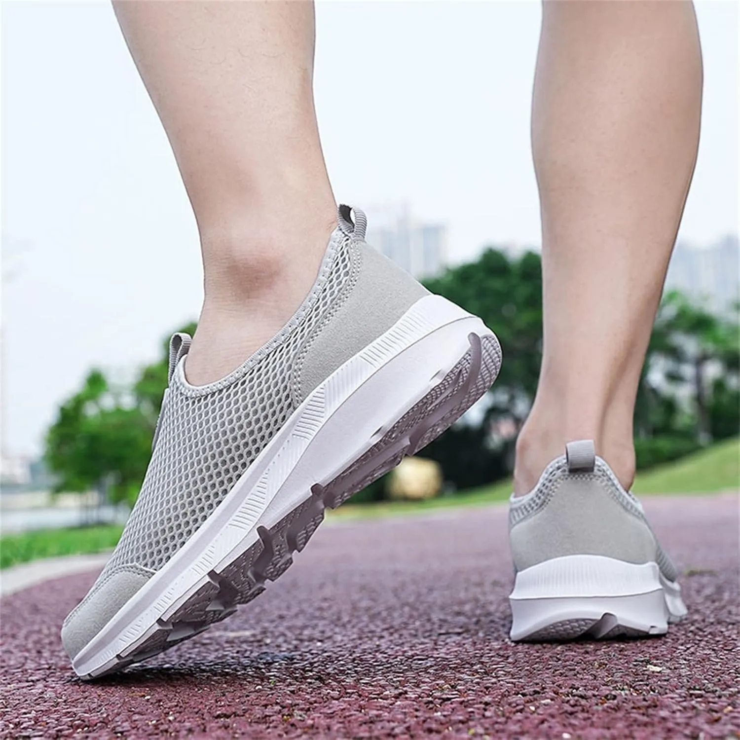 Womens Slip On Walking Shoes Non Slip Running Shoes Non Slip Work Shoes Women Casual Men's Casual Shoes Walking Sneakers Slip On Tennis Shoe Loafers Casual Slip On