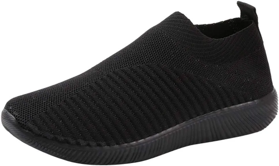 Womens Slip On Walking Shoes Non Slip Running Shoes Non Slip Work Shoes Women Comfort Men Shoes Casual Slip On Sneakers Red Tennis Shoe Loafers Casual Slip On