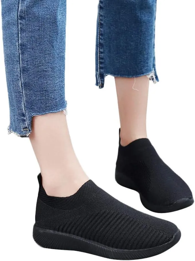 Womens Slip On Walking Shoes Non Slip Running Shoes Non Slip Work Shoes Women Comfort Men Shoes Casual Slip On Sneakers Red Tennis Shoe Loafers Casual Slip On