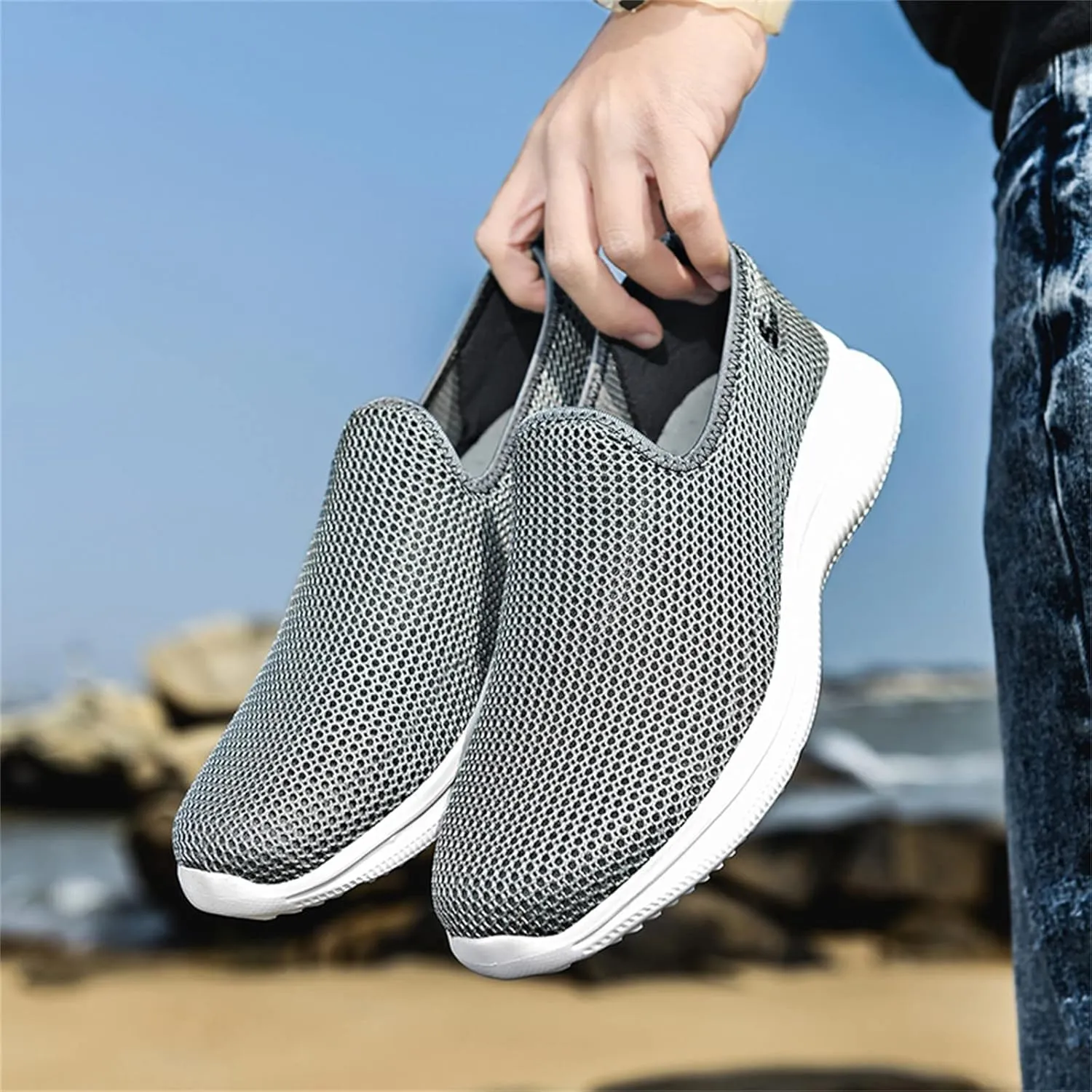 Women's Slip On Walking Shoes Running Comfortable Slip On Shoes Women Lightweight Casual Shoes Slip On Walking Sneakers Black Tennis Shoe Trainers Shoe