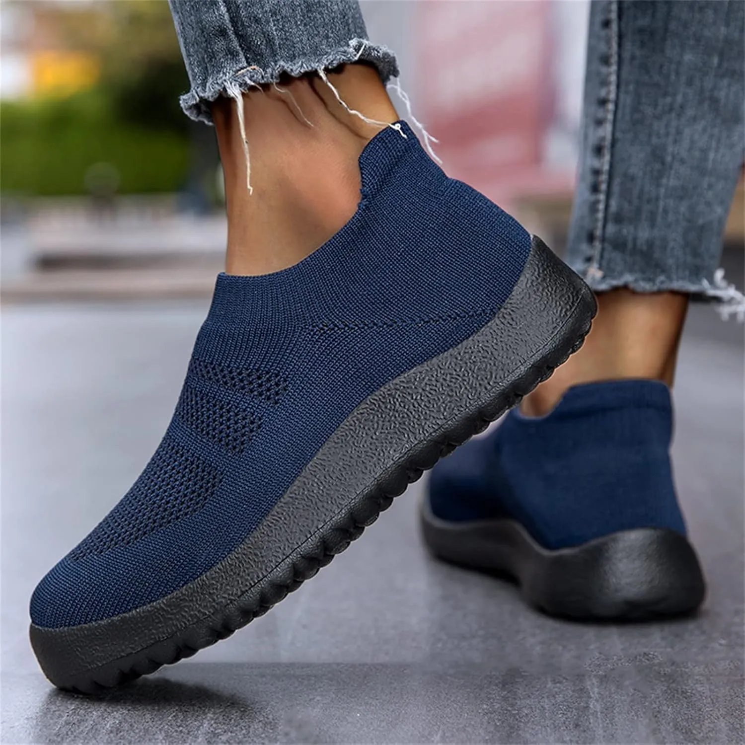Women's Slip on Walking Shoes Tennis Lightweight Gym Walking Shoes Women Lightweight Slip On Shoes Casual Brown Sneakers Platform Tennis Shoe Cross Trainer Shoe