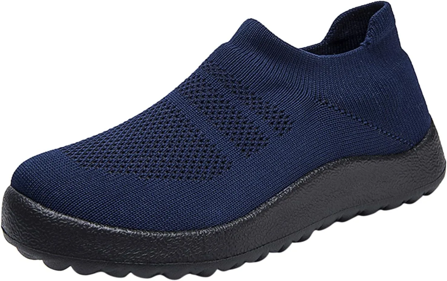 Women's Slip on Walking Shoes Tennis Lightweight Gym Walking Shoes Women Lightweight Slip On Shoes Casual Brown Sneakers Platform Tennis Shoe Cross Trainer Shoe