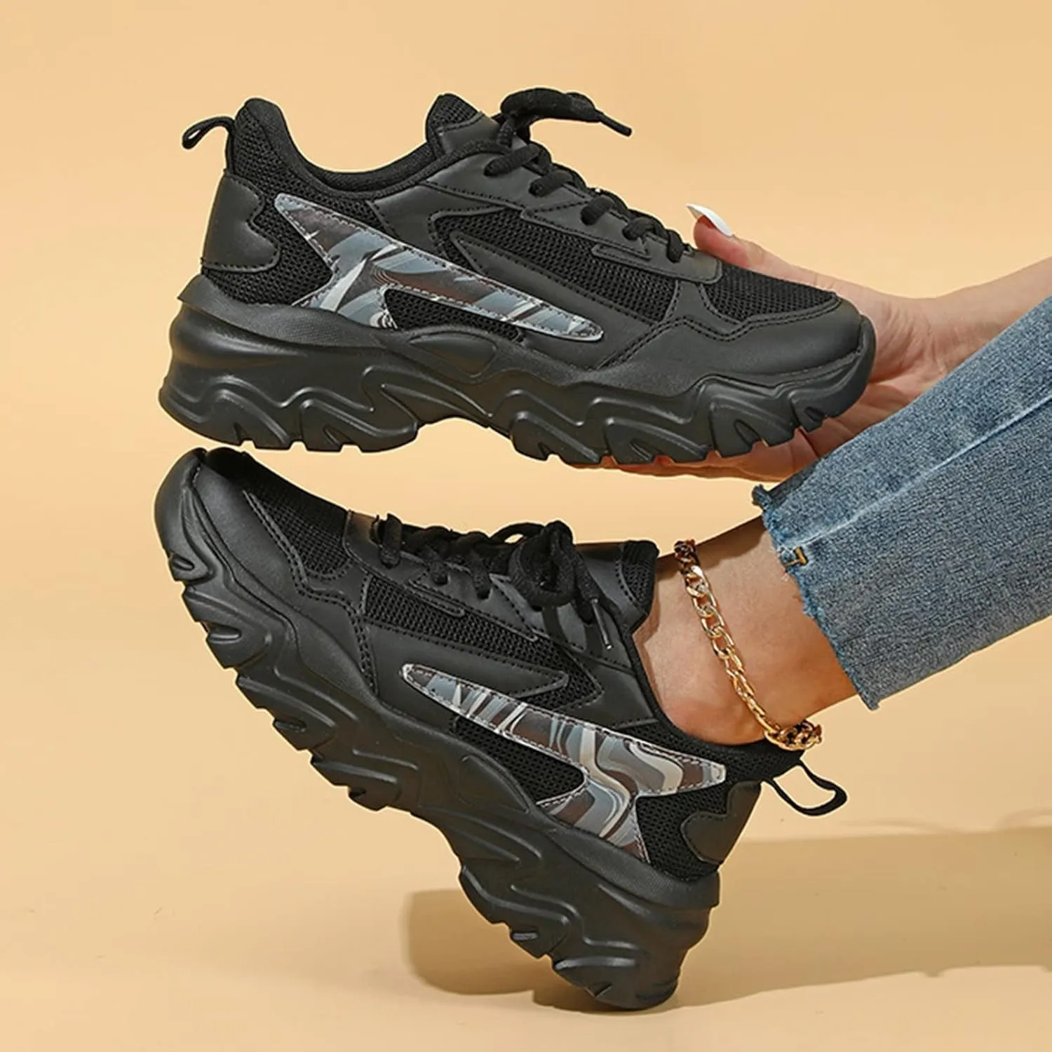 Women's Sneakers Size 8 White Slip On Shoes Women Comfortable Womens Shoes Casual Fall Flats Womens All Black Platform Sneakers Indoor Cycling Shoes Women Size 9