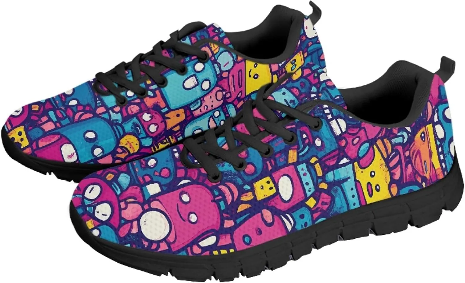 Women's Sports Trainer Running Shoe Teenager Causal Travel Shoes Outdoor Walking Low Heel Lace up Sneakers Breathable Flexible