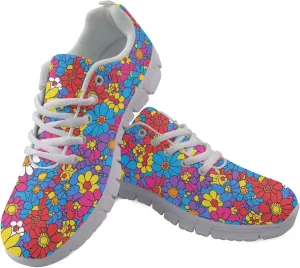Women's Sports Trainer Running Shoes Adults Causal Travel Shoe Outdoor Walking Low Heel Lace up Sneakers Breathable Flexible for Lady