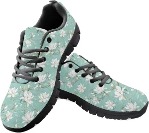 Womens Sports Trainer Running Shoes for Teens Causal Travel Sneaker Outdoor Walking Low Heel Lace up Breathable Flexible