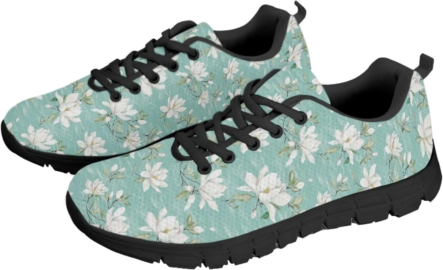 Womens Sports Trainer Running Shoes for Teens Causal Travel Sneaker Outdoor Walking Low Heel Lace up Breathable Flexible