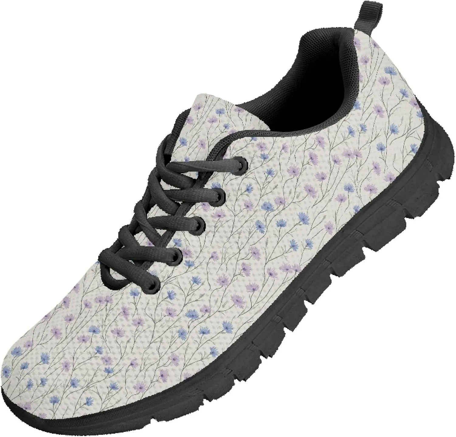 Womens Sports Trainer Running Shoes for Teens Causal Travel Sneaker Outdoor Walking Low Heel Lace up Breathable Flexible