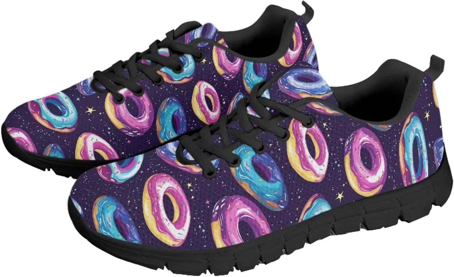 Women's Sports Trainer Running Sneakers Adults Causal Travel Shoes Outdoor Walking Low Heel Lace up Shoe Breathable Flexible for Lady