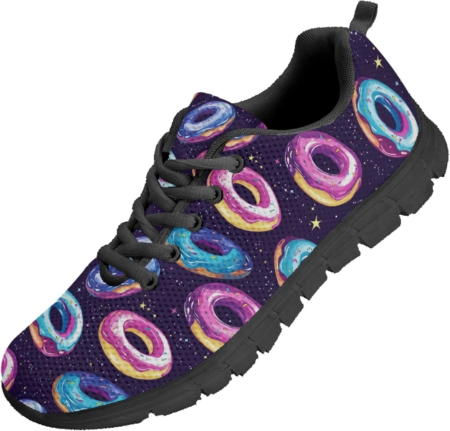 Women's Sports Trainer Running Sneakers Adults Causal Travel Shoes Outdoor Walking Low Heel Lace up Shoe Breathable Flexible for Lady