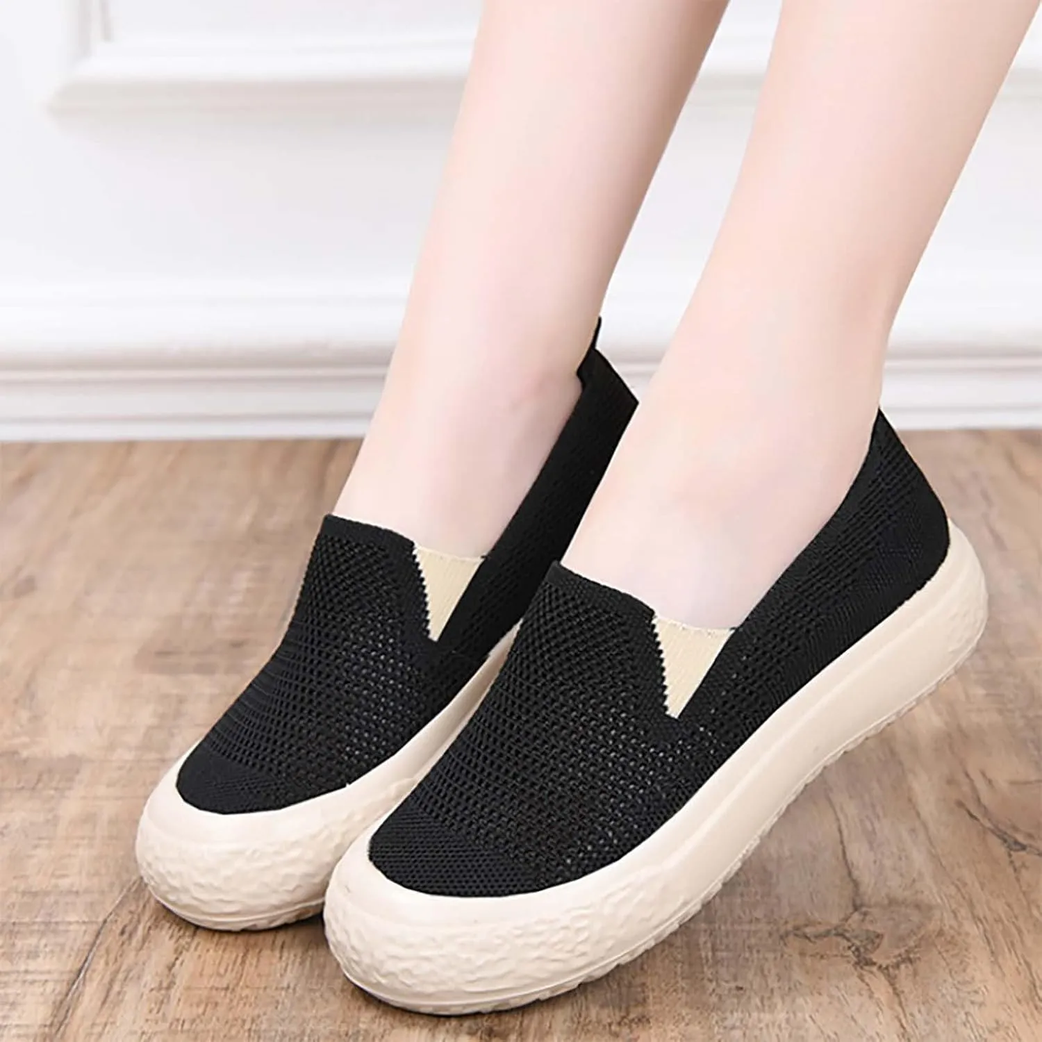 Womens Tennis Shoes Jogging Casual Slip On Shoes Fashion Sneakers 2025 Running Sneakers Comfortable Memory Foam Slip On Tennis Shoe Loafers Casual Slip On