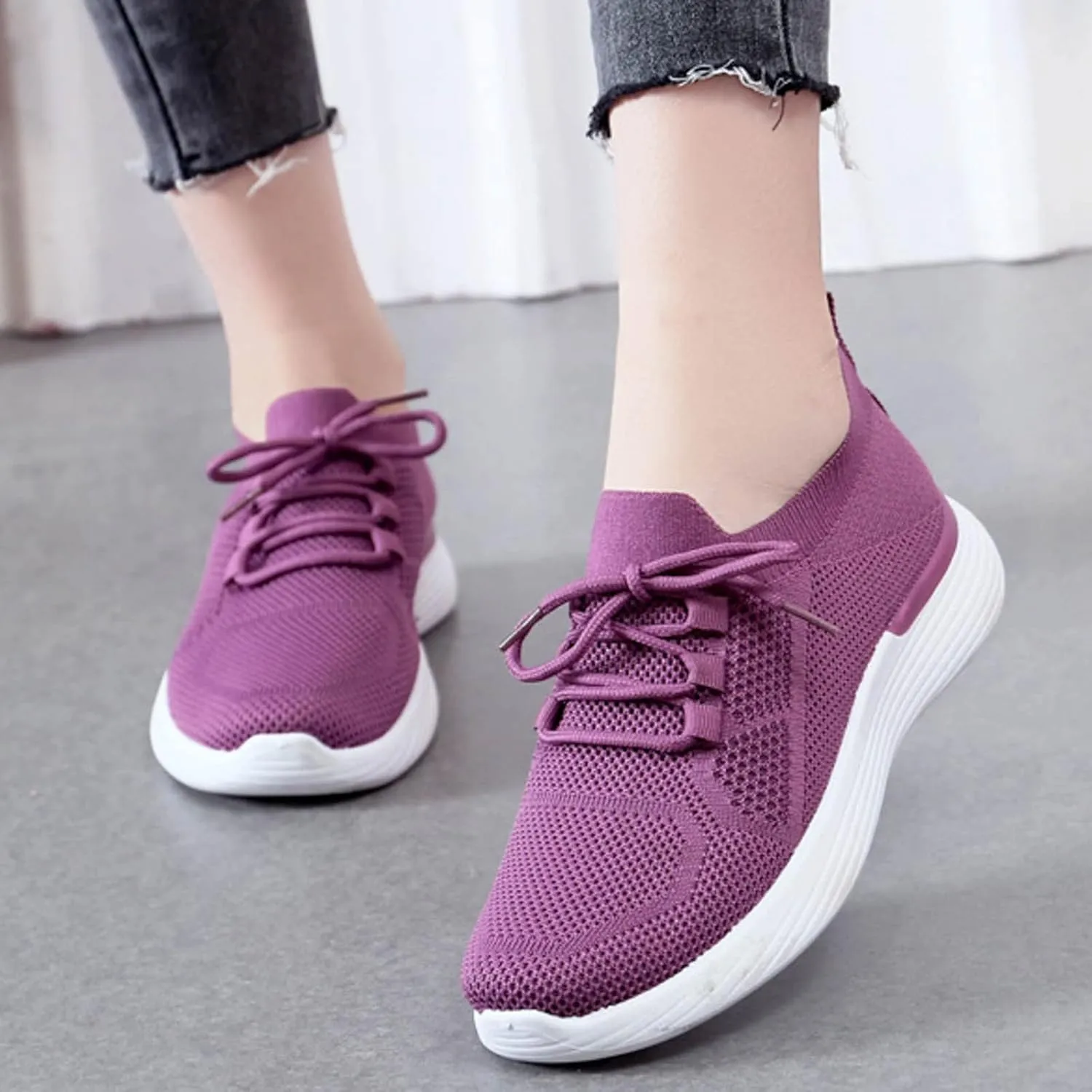 Womens Trail Running Shoes 7.5 Wide Womens Running Shoes Size 9.5 White Womens Non Slip Winter Shoes Womens Shoes 7.5 Wide Width Sneakers All Black Tennis Shoes for Women Slip On