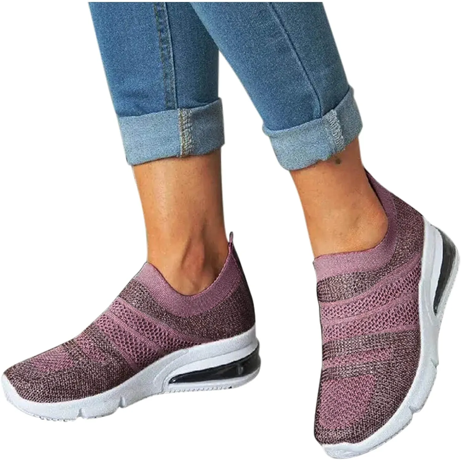 Womens Walking Shoes with Support Black On Black Walking Shoes Women Wide Feet Black Shoes Women Casual High Tops Wedge Sneakers for Women Dressy Size 10 Women Walking Shoes Slip On