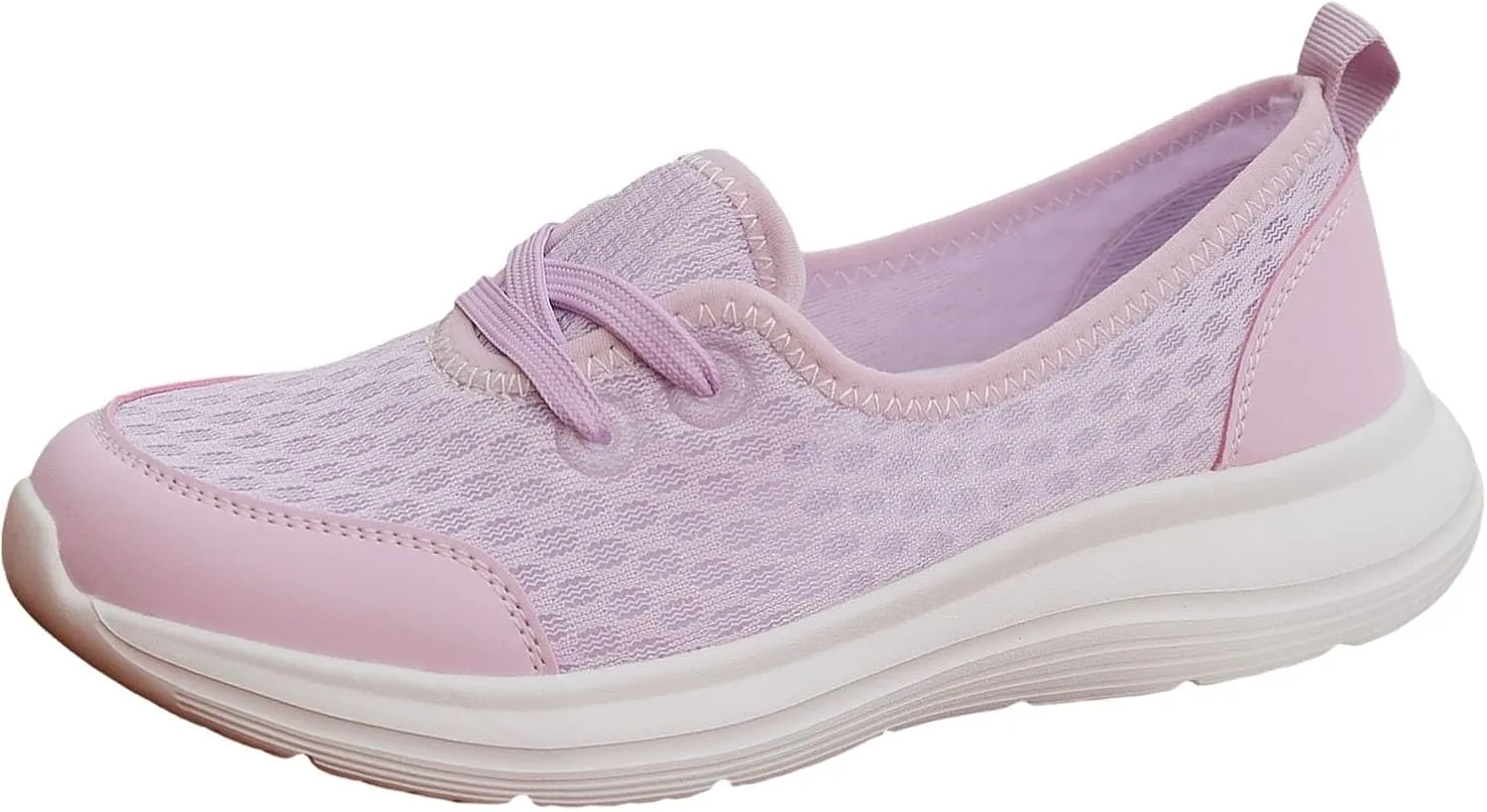Womens Walking Sneakers Women Lace Up Shoes Flats Casual Shoes Lightweight Work Shoes Breathable Slip Work Trainers